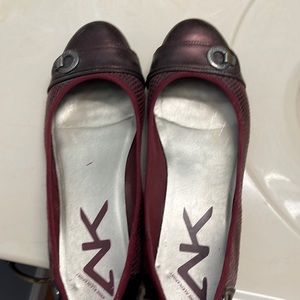 Leather ballet flats